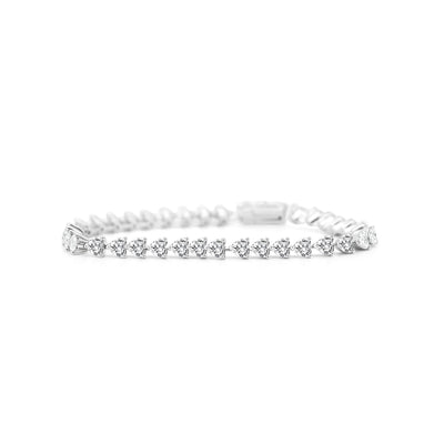 Heartshape Diamond Tennis Bracelet 0.3cteach
