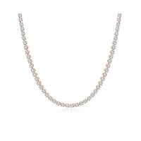 0.1ct each 4-Prong Tennis Necklace