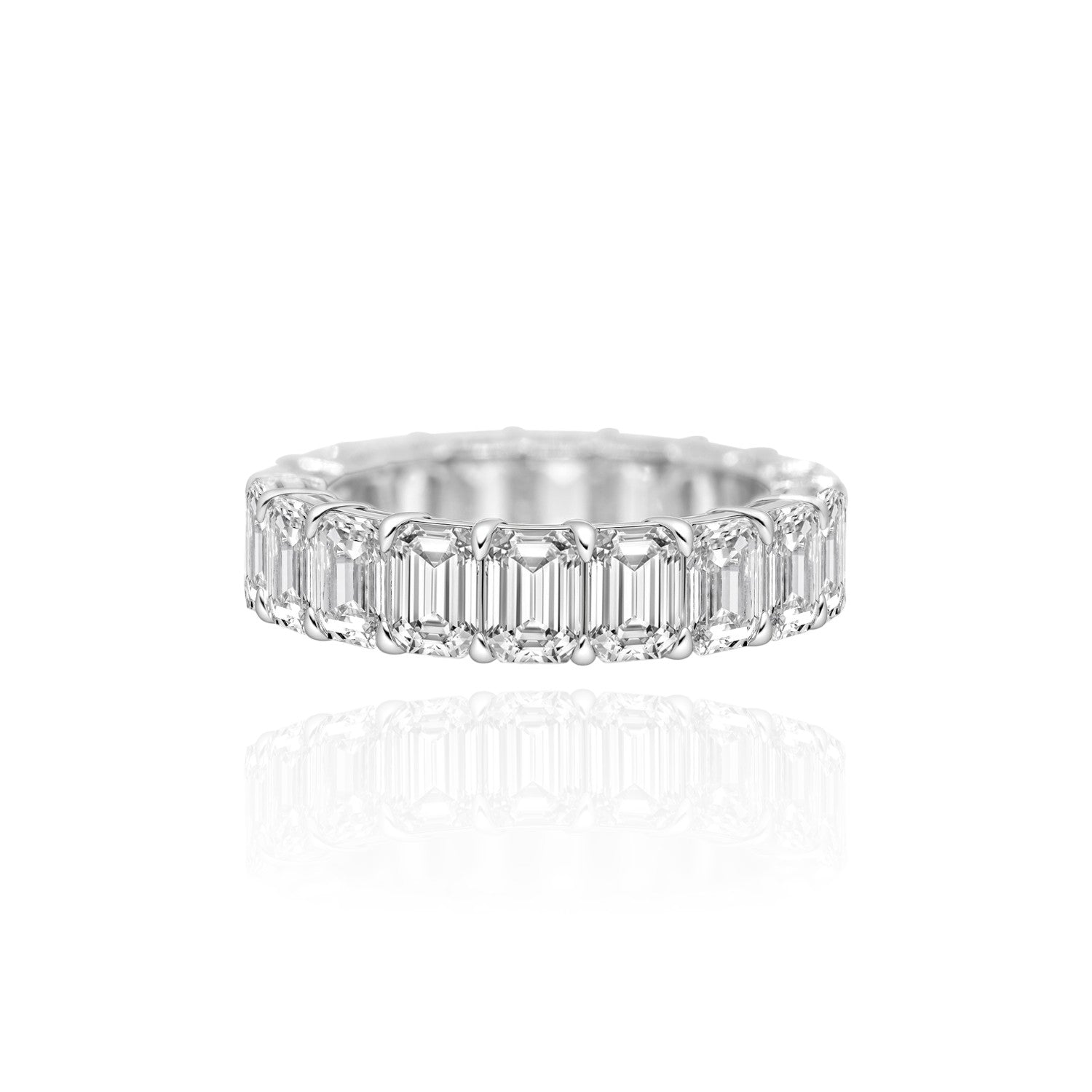 Emeraldcut Full Eternity Ring 0.4ct each