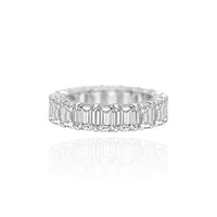 Emeraldcut Full Eternity Ring 0.4ct each