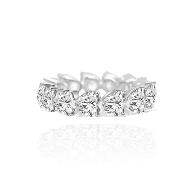 Heartshape Full Eternity Ring 0.3ct each