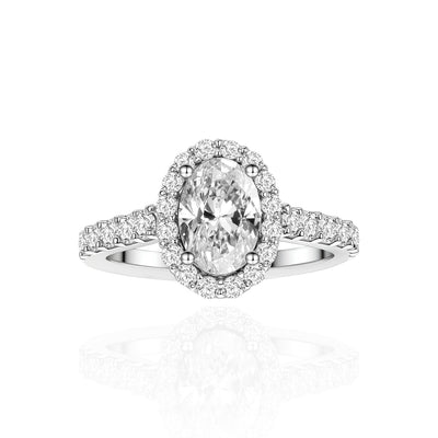 Oval Halo Ring