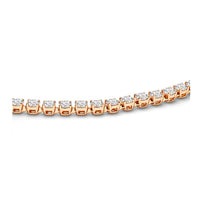 0.1ct each 4-Prong Tennis Necklace