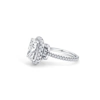 Cushion pave Halo Ring