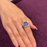 Purple Sapphire Radiance Ring