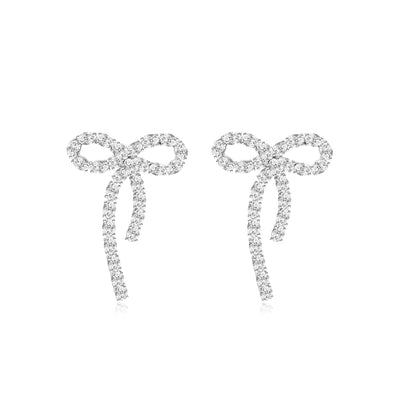 Oval bow Earrings