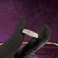 Emeraldcut Full Eternity Ring 0.4ct each
