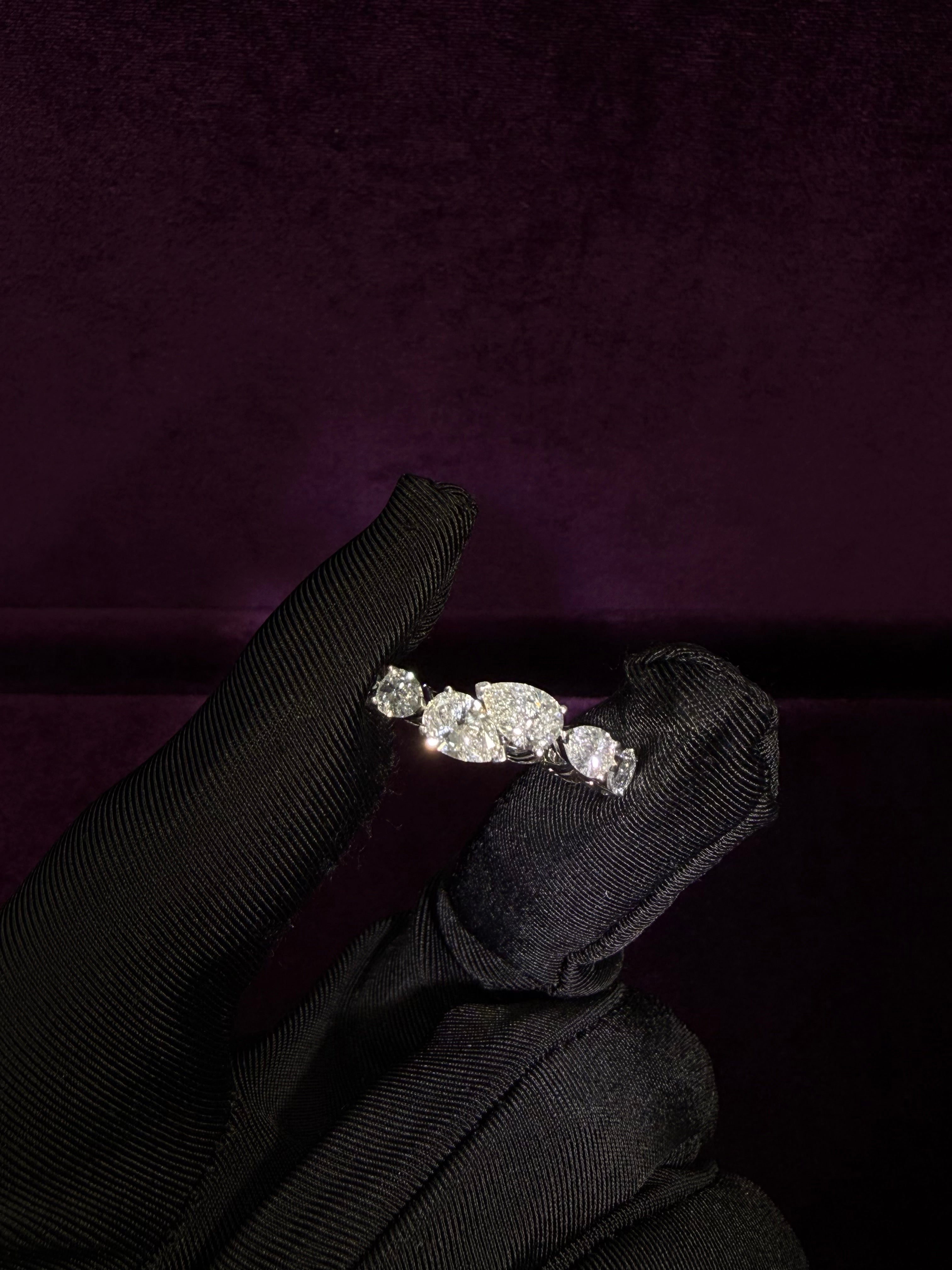 Pear Shape  Eternity Ring