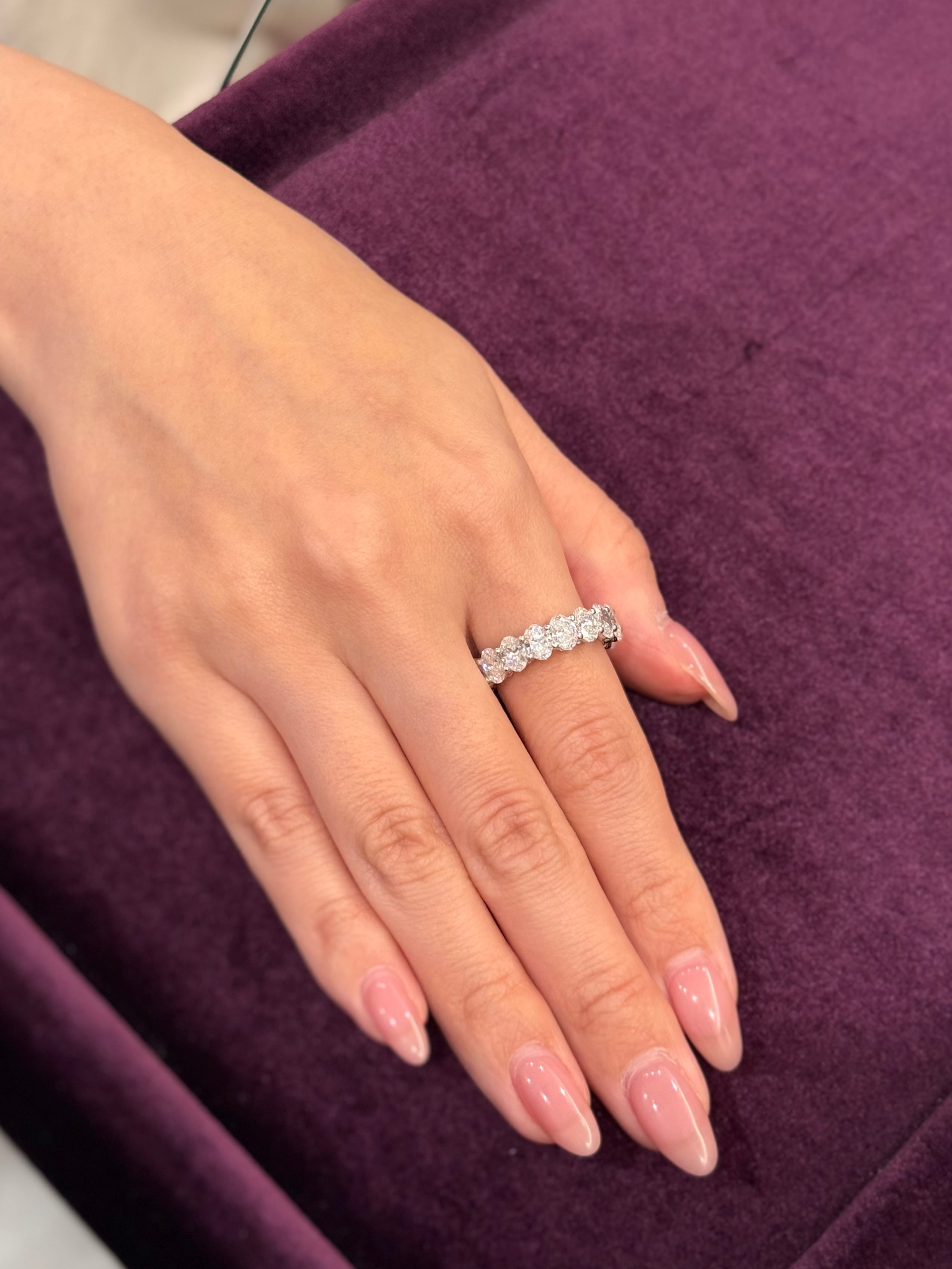 Oval Full Eternity Ring 0.3ct each