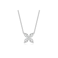 Marquise Flower Diamond Pendant
