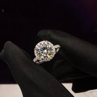 Round Pave Halo Ring