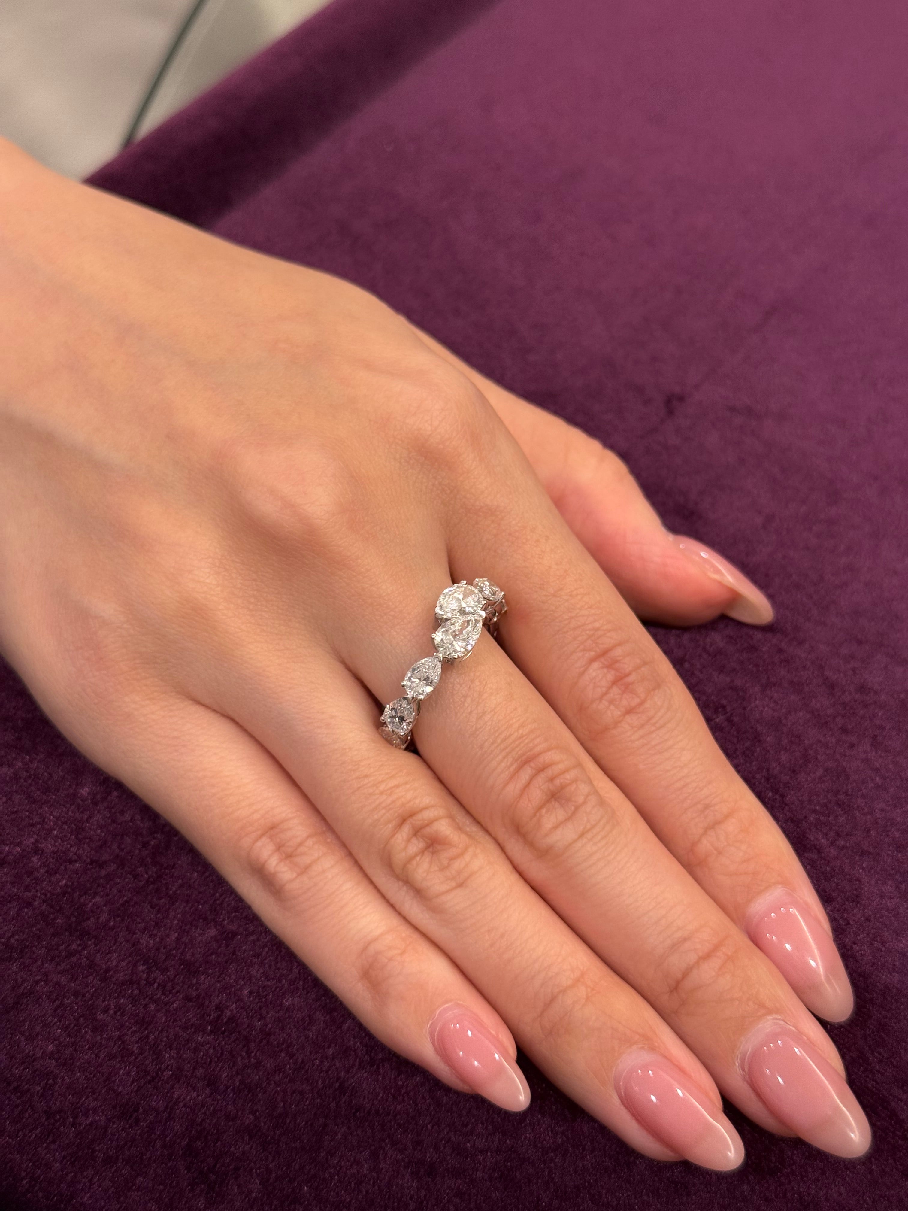 Pear Shape  Eternity Ring