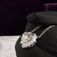 Heart Micro Pavé Halo Pendant