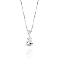Pearshape Solitaire Drop Necklace