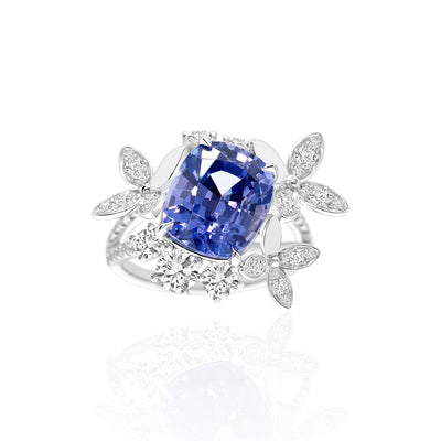 Purple Sapphire Radiance Ring
