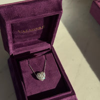 Heartshape Halo Necklace