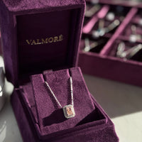 Pink Laddiant W Halo pendant