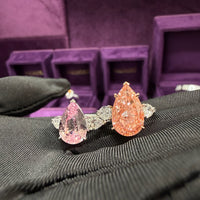 Pink Sapphire Pearshape Ring