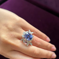Purple Sapphire Radiance Ring