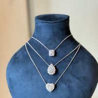 Heartshape Halo Necklace