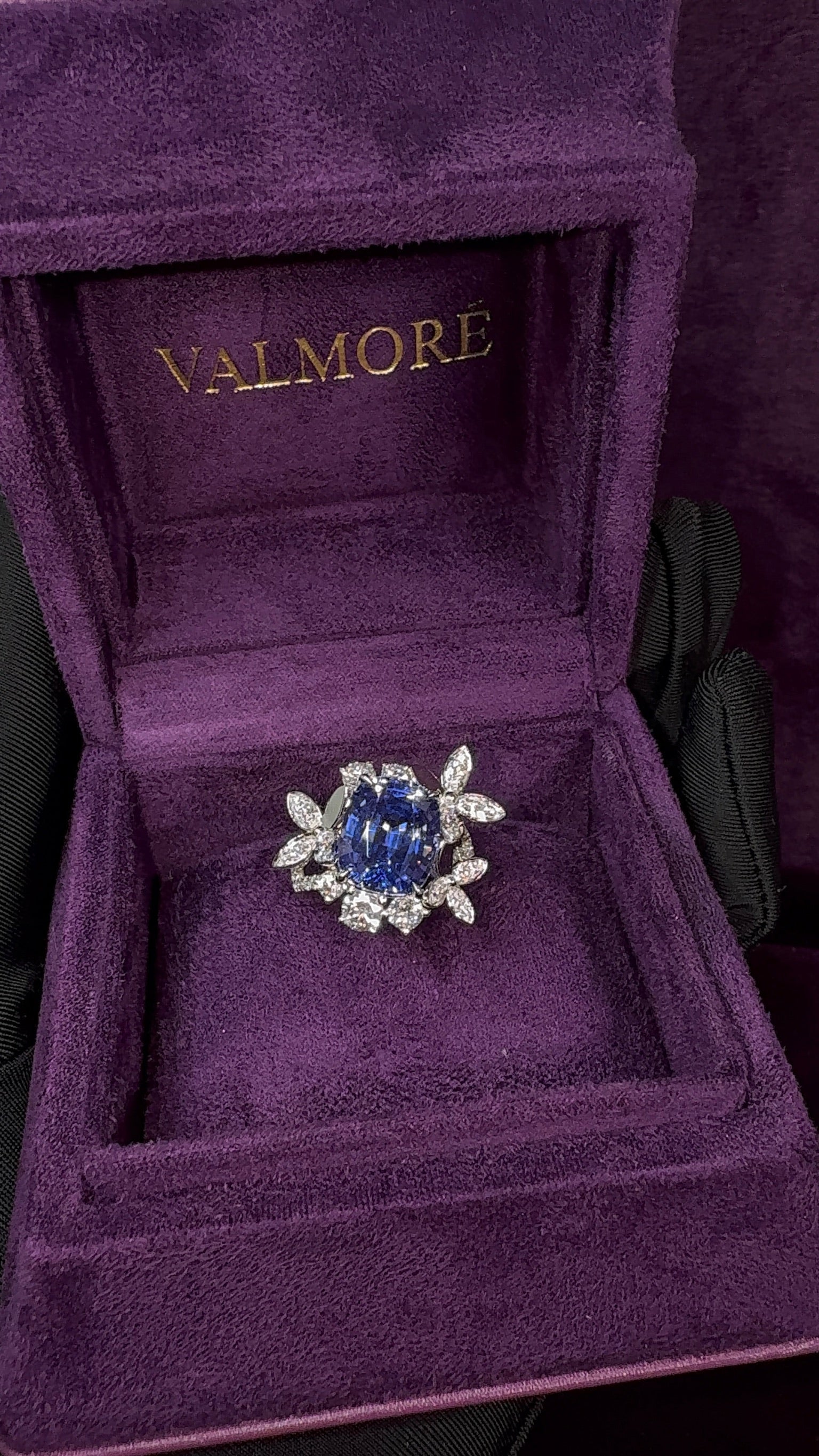 Purple Sapphire Radiance Ring