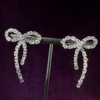 Oval bow Earrings
