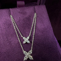 Marquise Flower Diamond Pendant