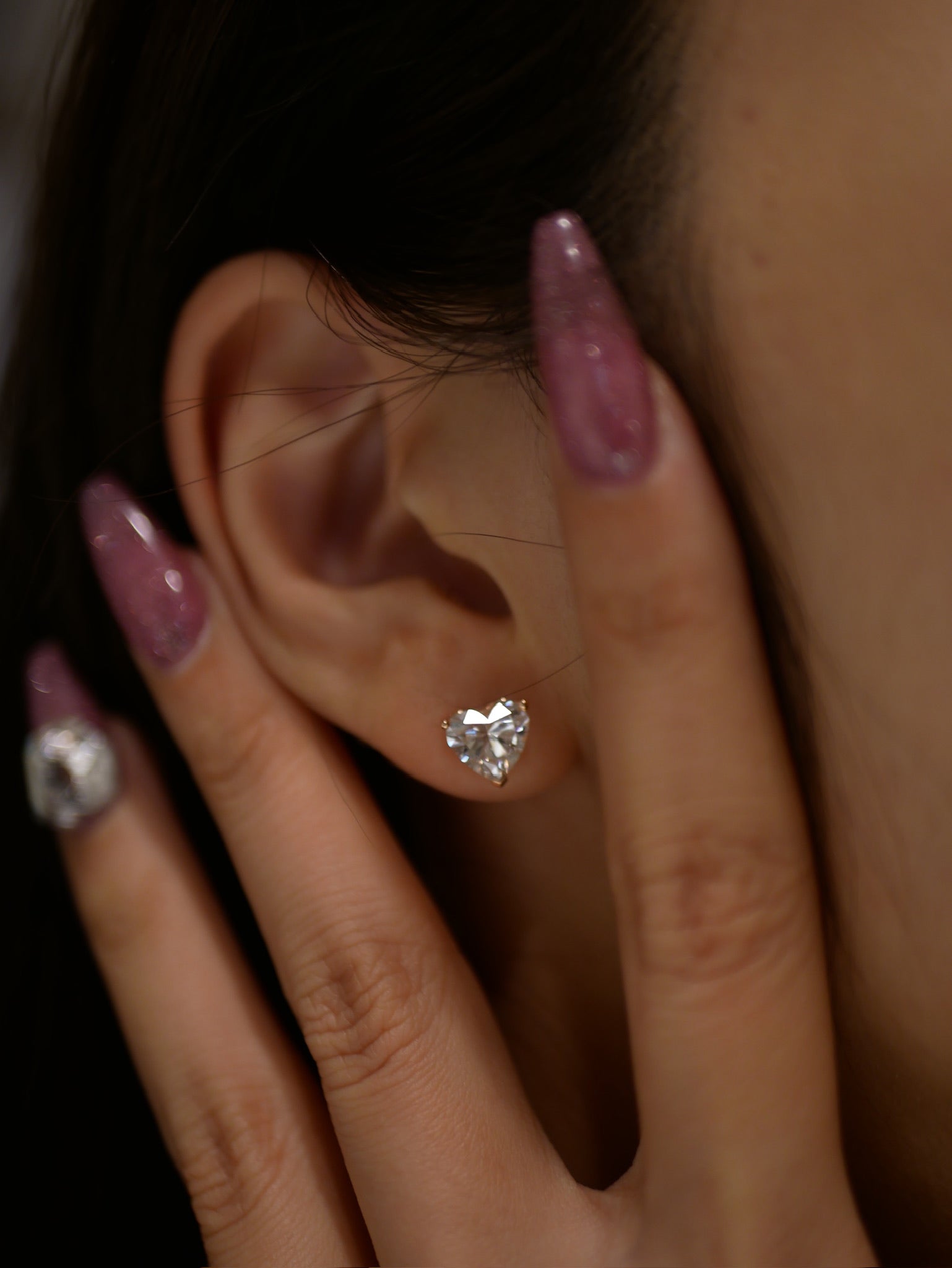 Heart Stud Earrings