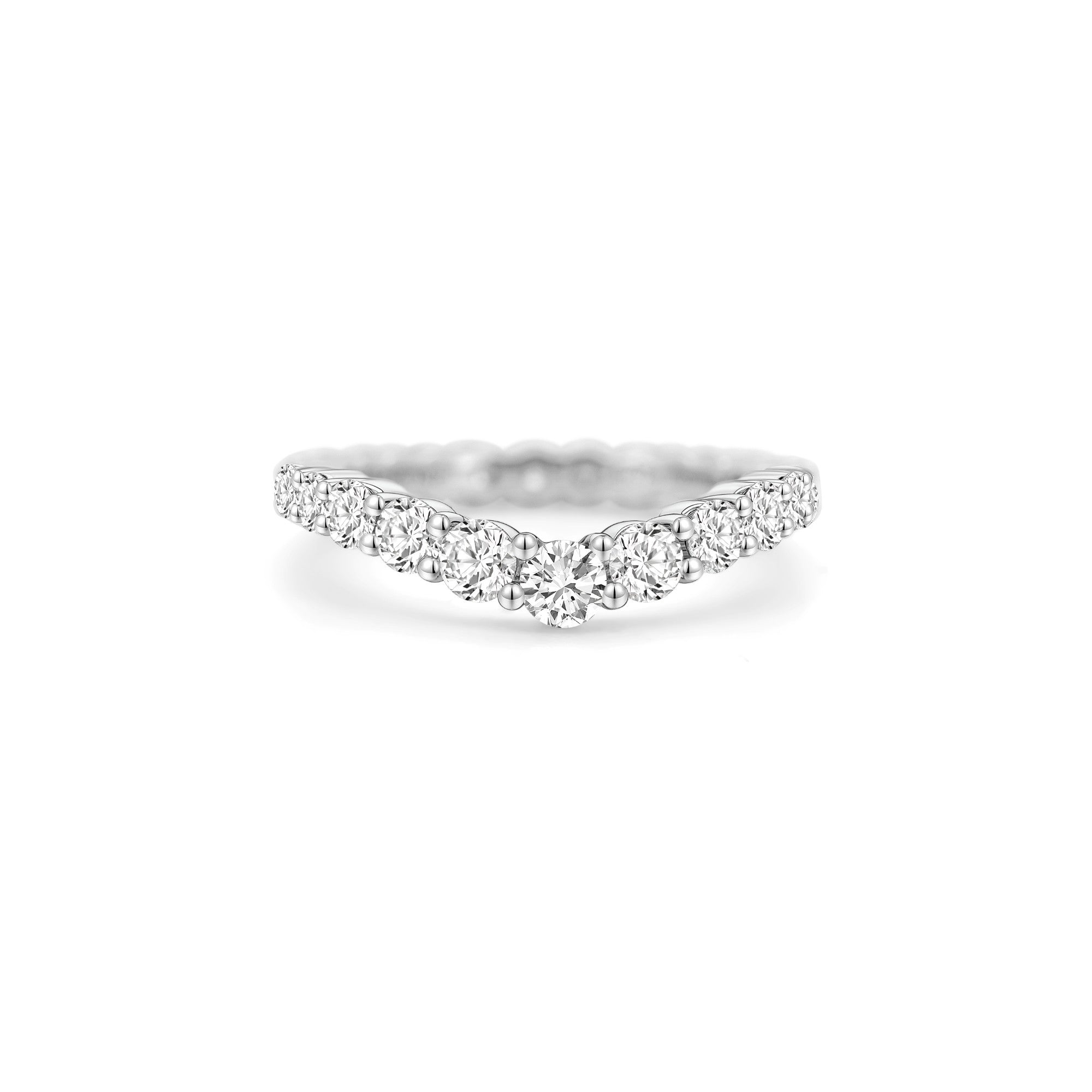 V-Line Full Band Ring