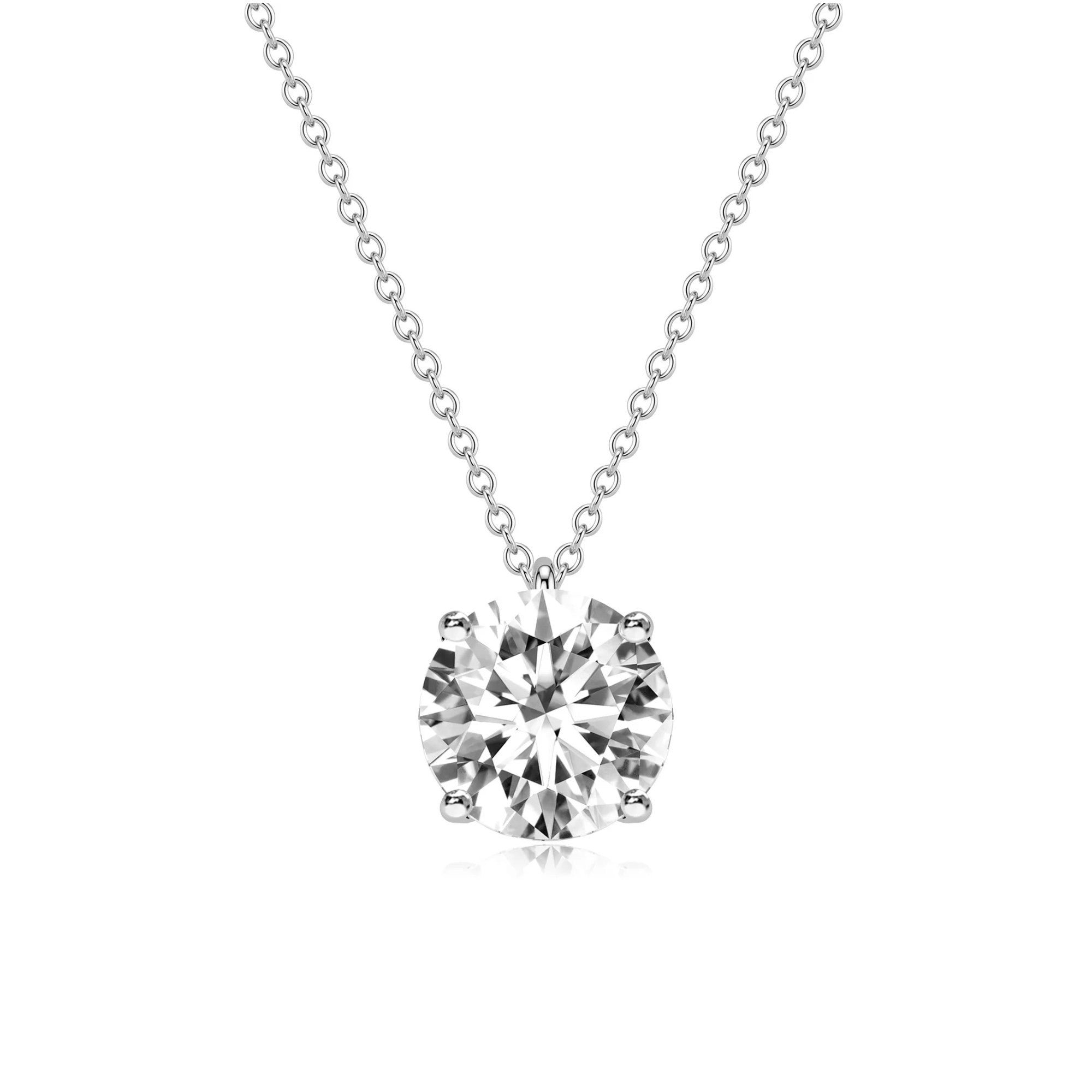 Round Solitaire Pendant