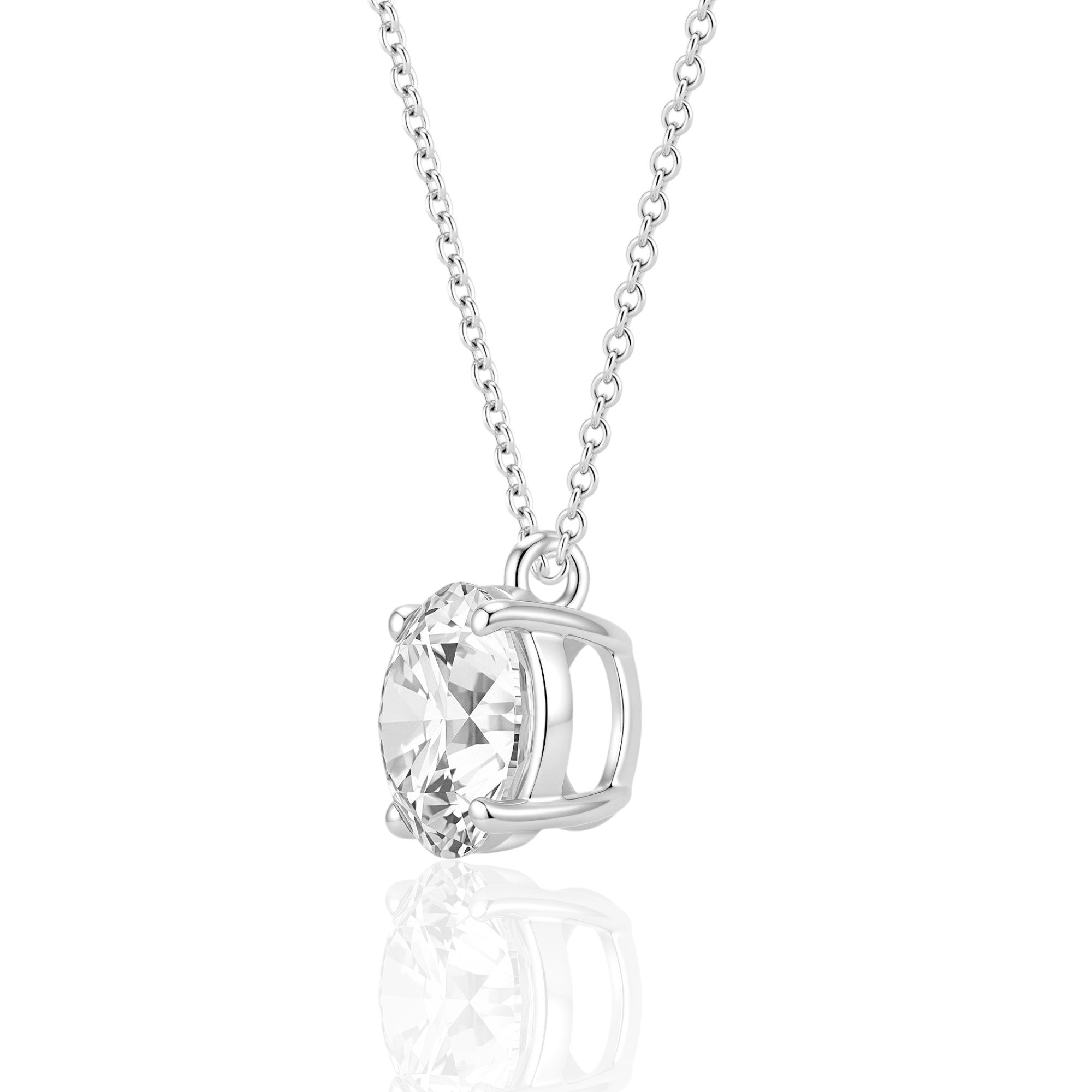 Round Solitaire Pendant