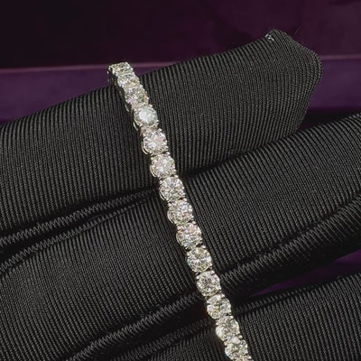 Round Brilliant Tennis Bracelet 0.3cteach