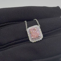 Pink Laddiant W Halo pendant