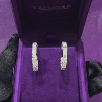 Round & Emerald Cut Hoop Earrings