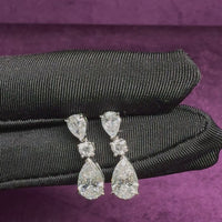 Triple Pear Drop Earrings